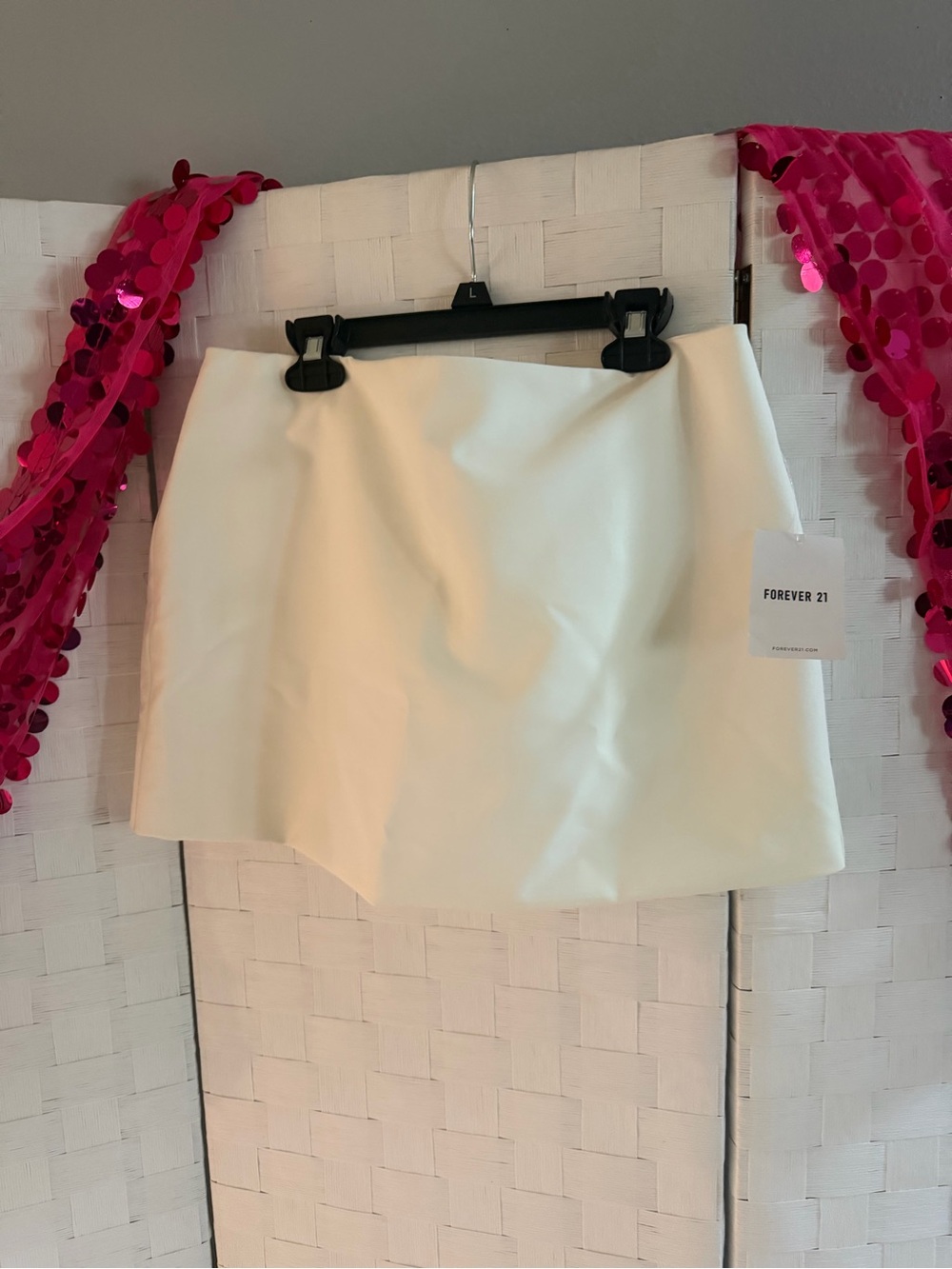 Forever 21 Cream Mini Skirt